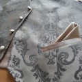 raiba veste līgavainim, vienkrāsaina kravate bēšīga, Swarovsky elements